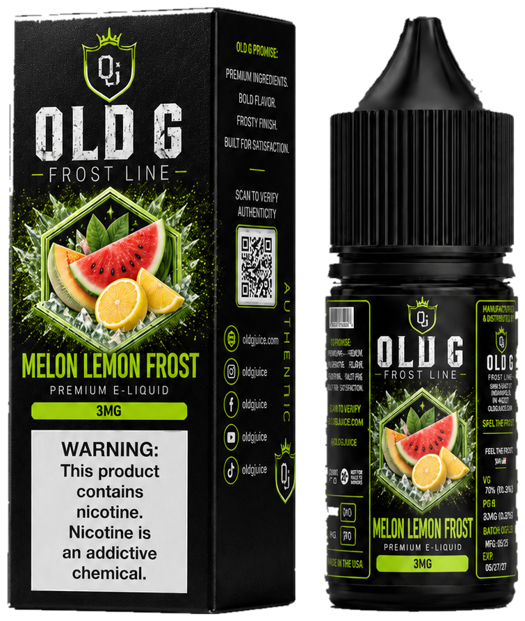 Melon Lemon Frost — bottle and box